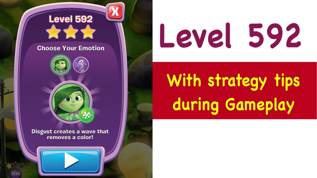 Inside Out Thought Bubbles Level 592 Tips and Strategy Gameplay Walkthrough No Boosters