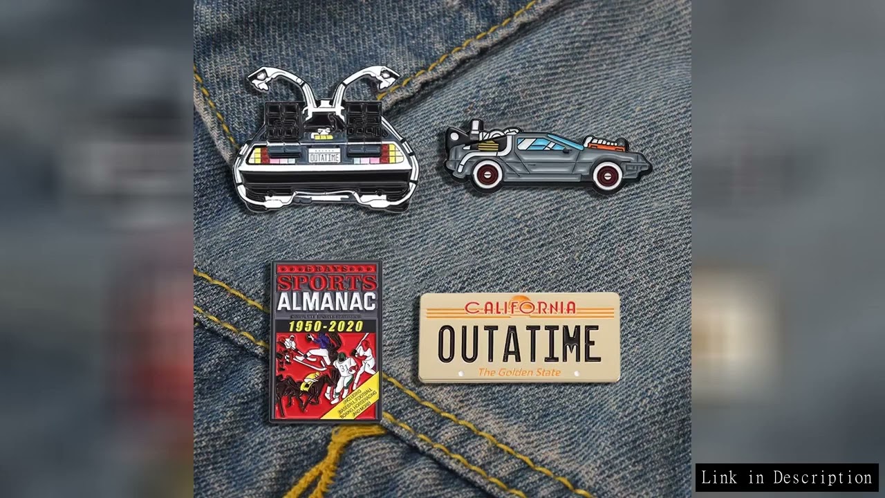 Back To The Future Enamel Pin Retro Cartoon Car Brooch Sci-Fi Movies Inspired Badge Gift For Friends