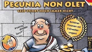 Pecunia non olet — game overview at SPIEL 2016 by Noris Spiele