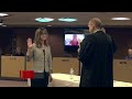 Loa Carroll-Hubbard and Morgan Dulian sworn into the school board, Melissa Burnett elected presid...