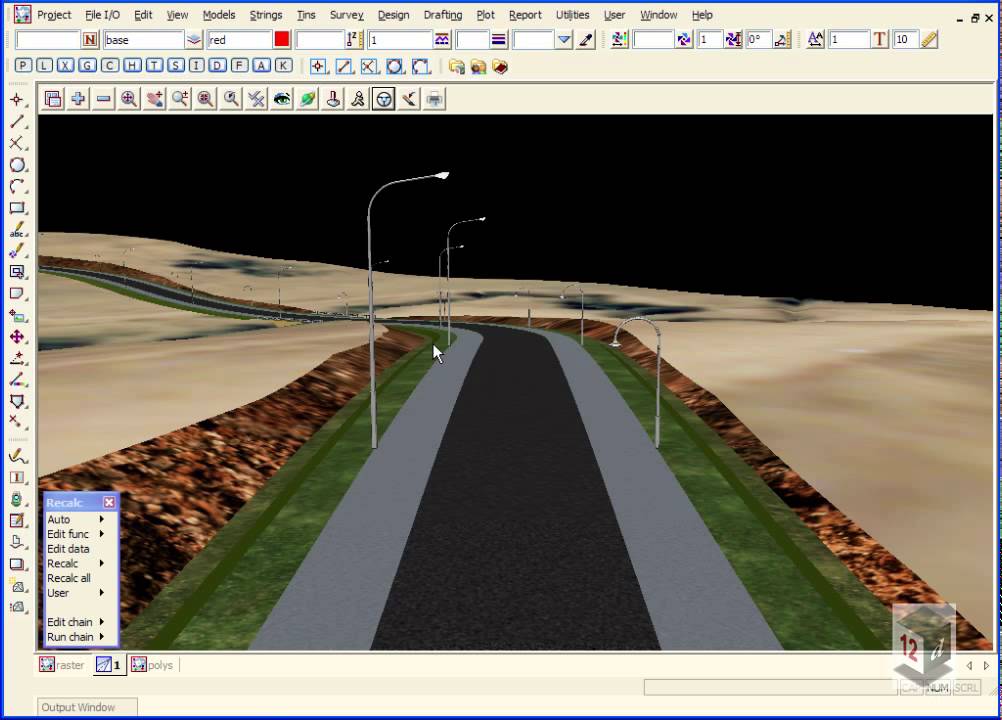 12d V8 Intro to Visualisation 05 - Posts and Log Barrier