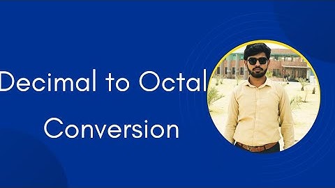 Decimal to Octal conversion in Urdu | Decimal to Octal convert