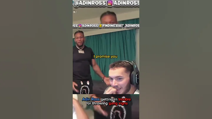 Adin Ross gets in trouble for throwing gang signs 👀🤬 #shorts