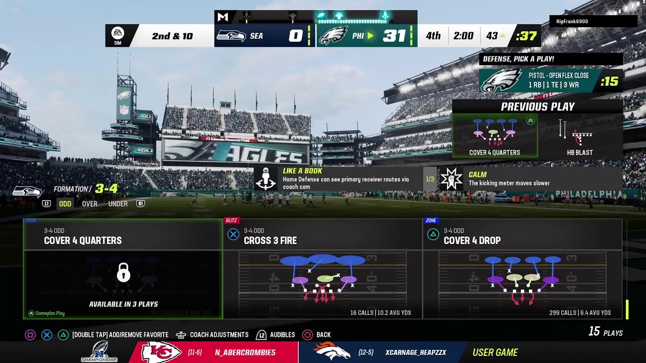 Lg vs Eagles AGS NFC Championship