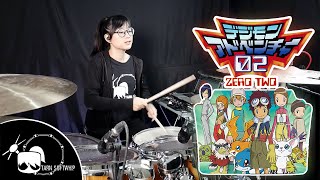 Digimon Adventure 02 Opening - Target Drum Cover ( Tarn Softwhip )