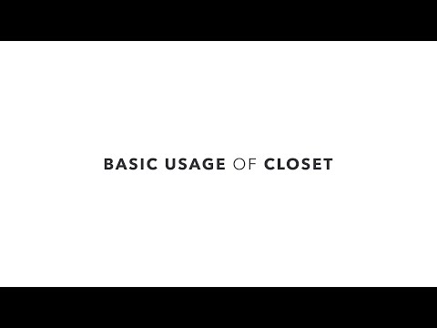 [CLOSET] Basic usage guide [KR Voice]