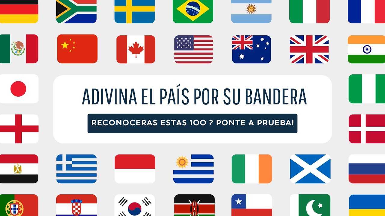 ADIVINA el país por su bandera! - Test / Quiz de Geografia