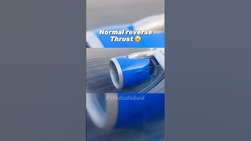 Normal vs Target reverse thrust💀 #shorts #plane #aviation #engine #edit