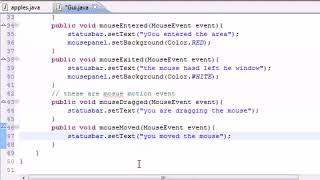 Celebrity Java Programming Tutorial   76   MouseMotionListener interfa Profile