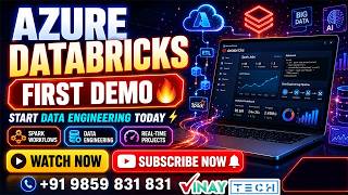 Azure Databricks Training In Hyderabad |Second Demo | Vinay Tech | +91 9859 831 831