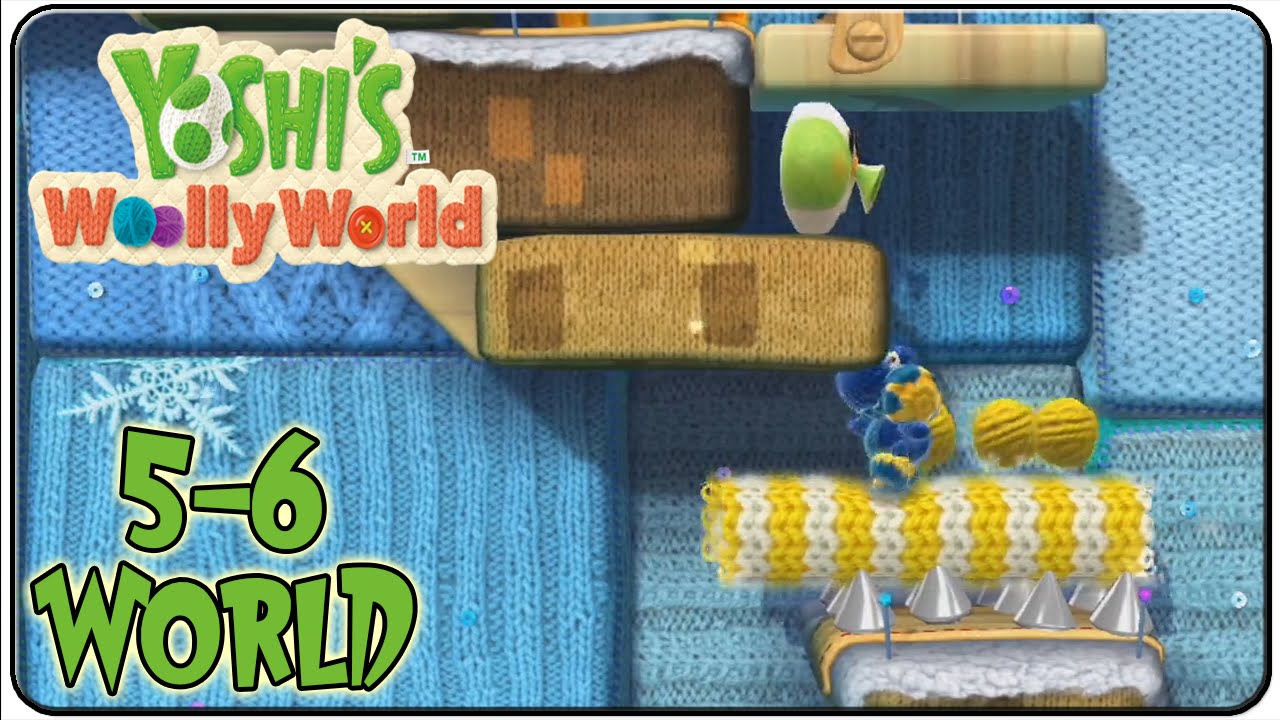 Yoshi's Woolly World 100% Walkthrough World 5-6 Up Shuttlethread Pass