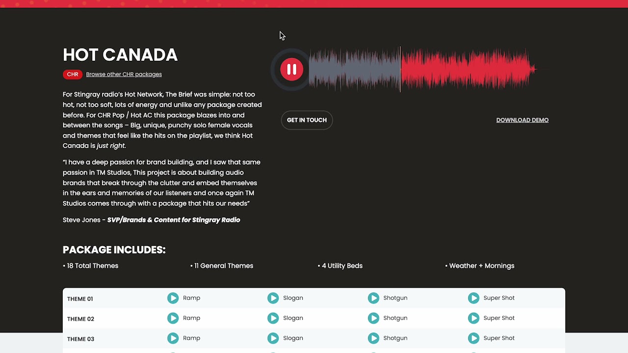 The Jingle Evolution of Ottawa's The New Hot 89.9 - Part 5 (The Hot Canada Package from TM Studios)
