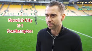 We Shouldve Scored First Tonda Eckert Reacts To Southampton 1-2 Loss V Norwich City