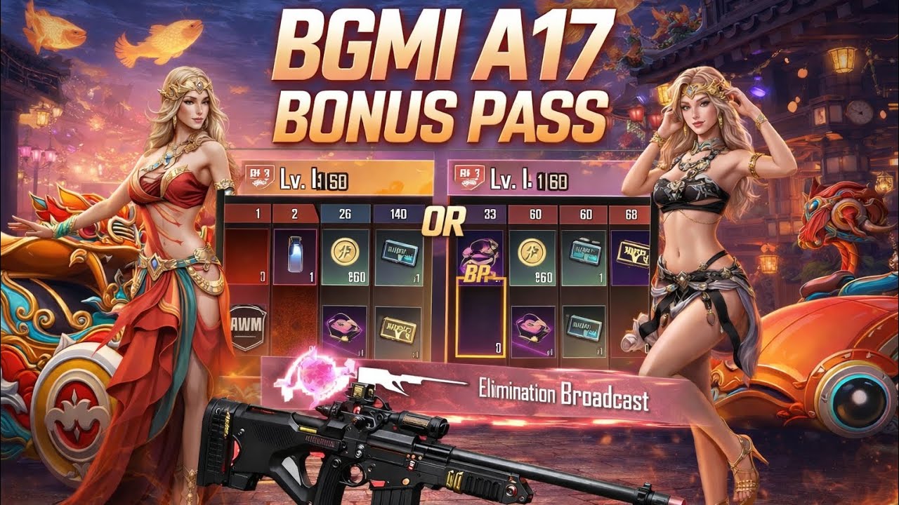 BGMI A17 BONUS PASS is hear😍