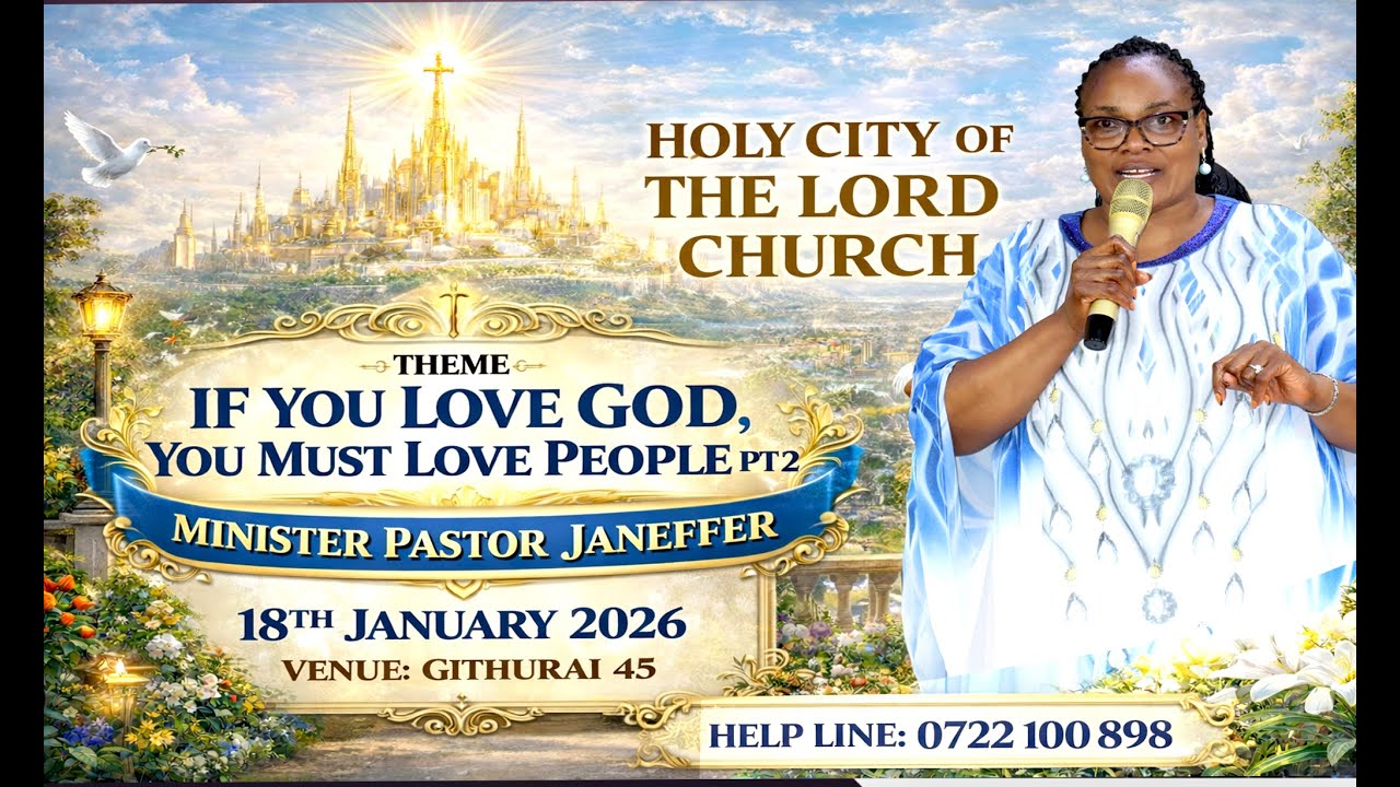 If you love God , you must love people pt 2.  With Pastor Janeffer -  18th Jan.   2026