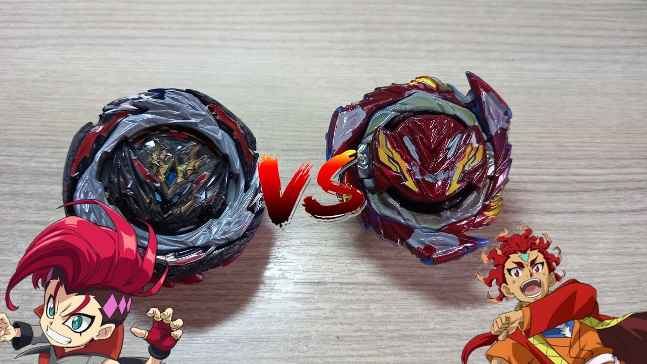 красная Savior Valkyrie против Dynamite Belial/Бейблед Бёрст/Beylayde Burst