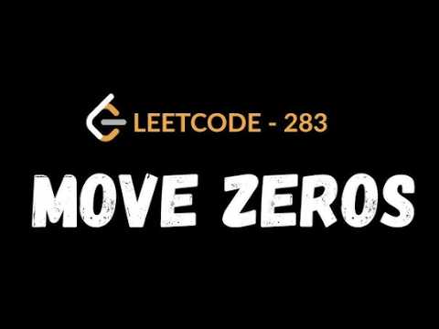 Leetcode 283 Move Zeroes