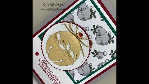 How to make a Christmas card using the Cherish the Season Bundle by Stampin