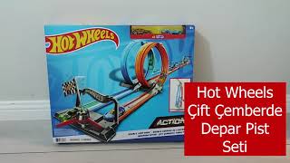Hot Wheels Double Loop Dash Drag Racinghot Wheels Çift Çember Depar Yarış Seti