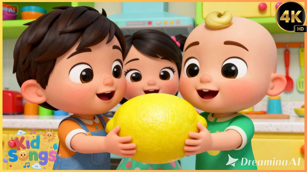Kids Enjoy Lemon Recipe Song 🍋🎶 | Fun Cooking & Learning Song for Kids