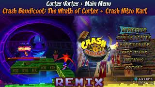 ♦ [Cortex Vortex + CNK Main Menu] Crash TWOC/Nitro Kart MASHUP — Cortex Menu / Main Vortex