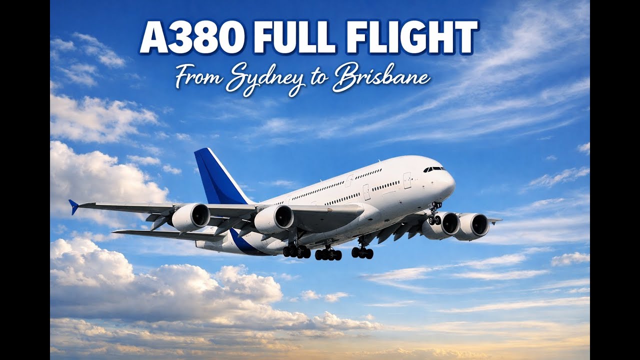 Airbus A380 Full Flight | Sydney to Brisbane | Microsoft Flight Simulator (MSFS)
