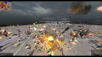 Beyond All Reason FPS CAM Replay 1v2 Hard AI Comet Catcher