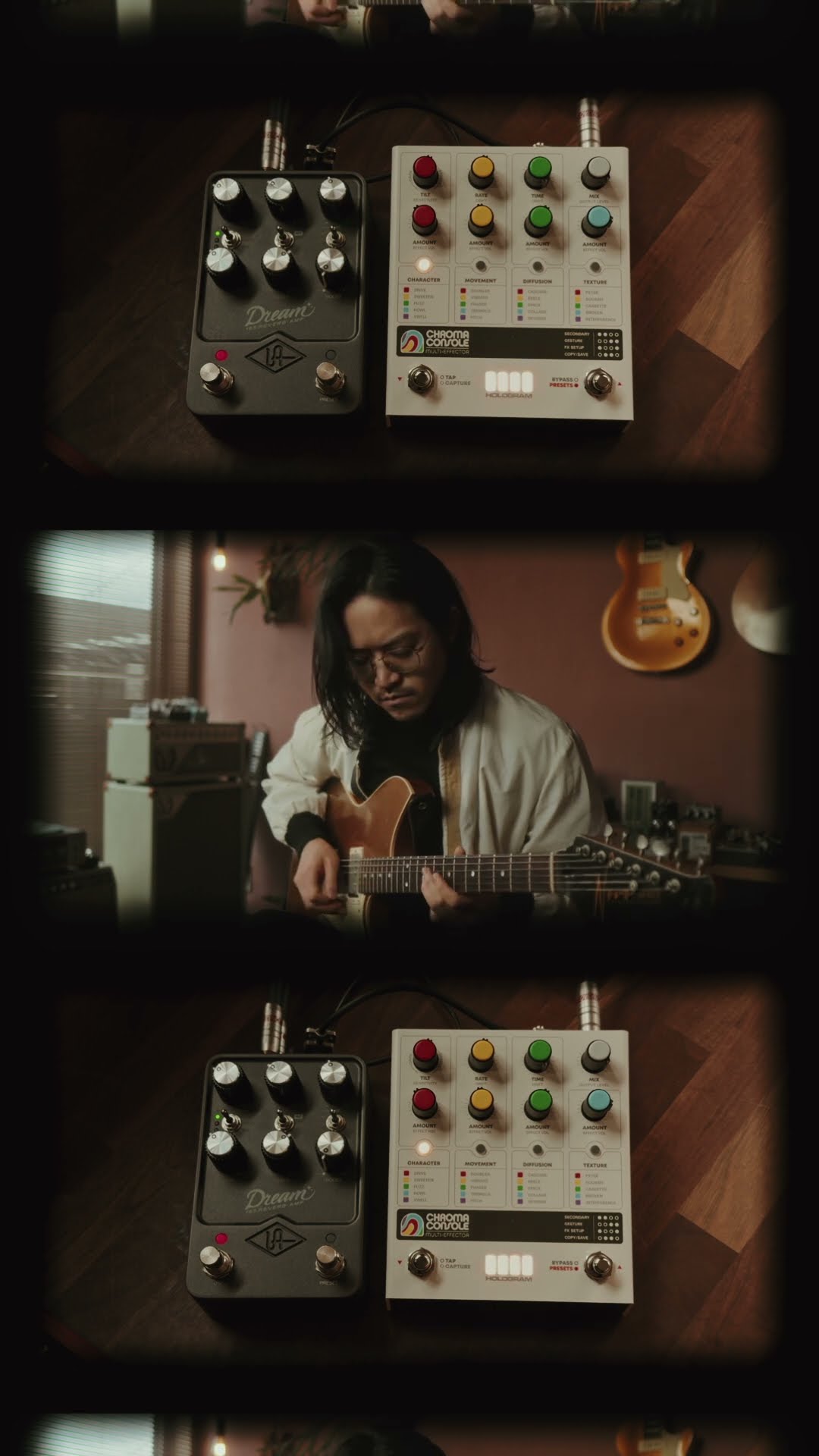 hologram chroma consoleの自然な歪みをチェック！ - YouTube