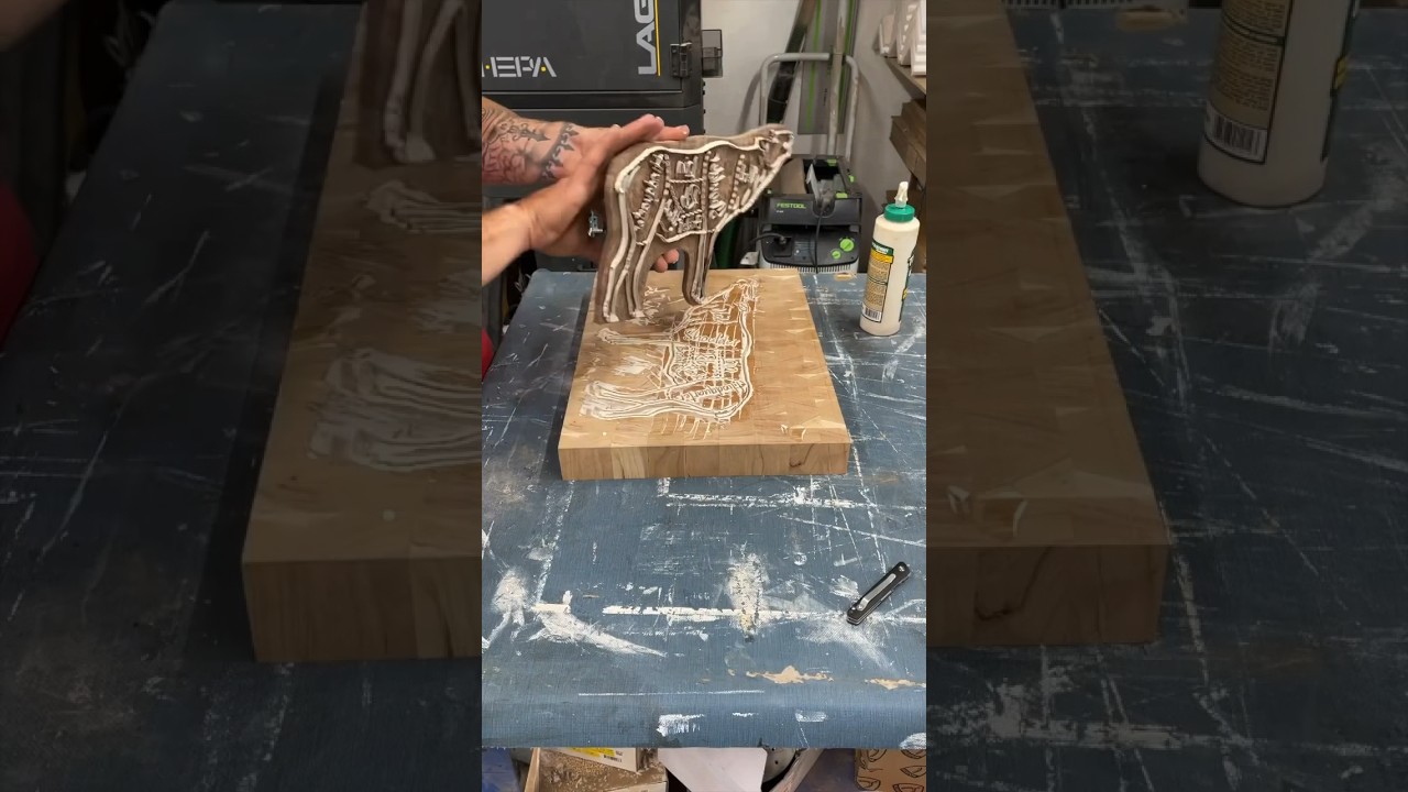 Amazing Inlay Work featuring the Harvey HW615 Bandsaw @TwoMooseDesign #woodworker #bandsaw