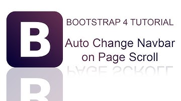Bootstrap 4 Auto Change Navbar on Page Scroll