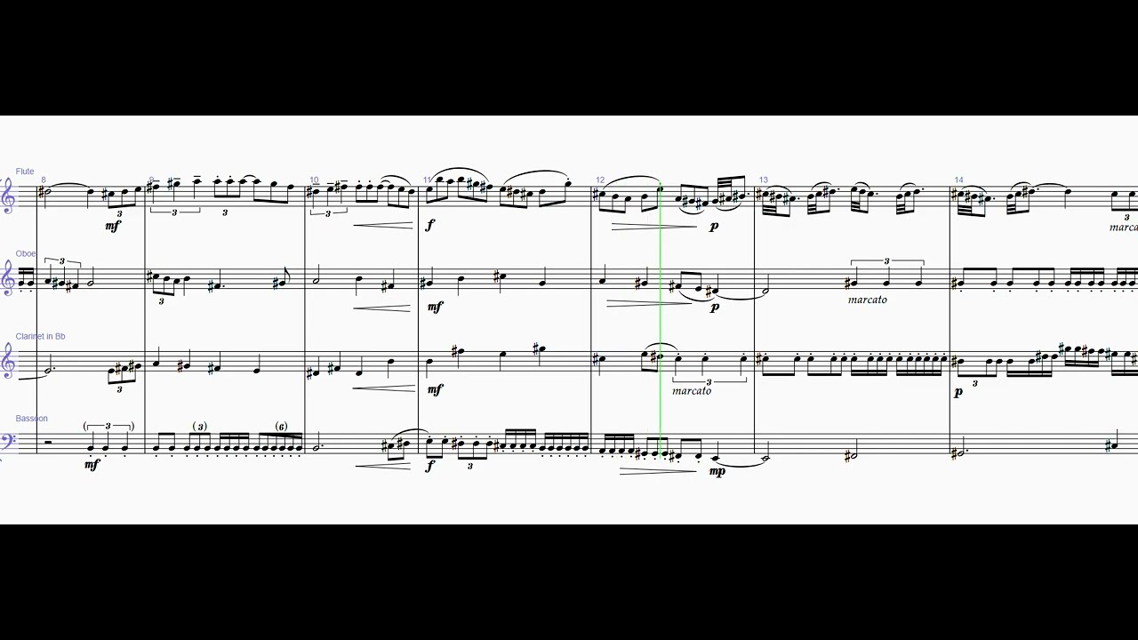 Ricofugue, for woodwind quartet