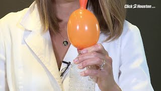 Britta s Weather Lab Balloon chemical reaction experiment
