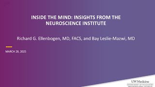 Inside the Mind: Insights from the Neuroscience Institute