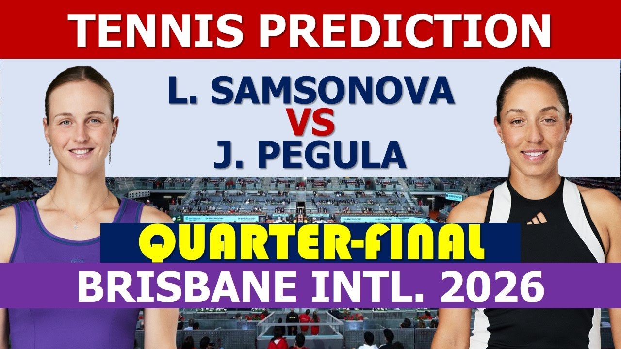 Pegula vs Samsonova | wta Brisbane 2026 | Tennis Live Prediction