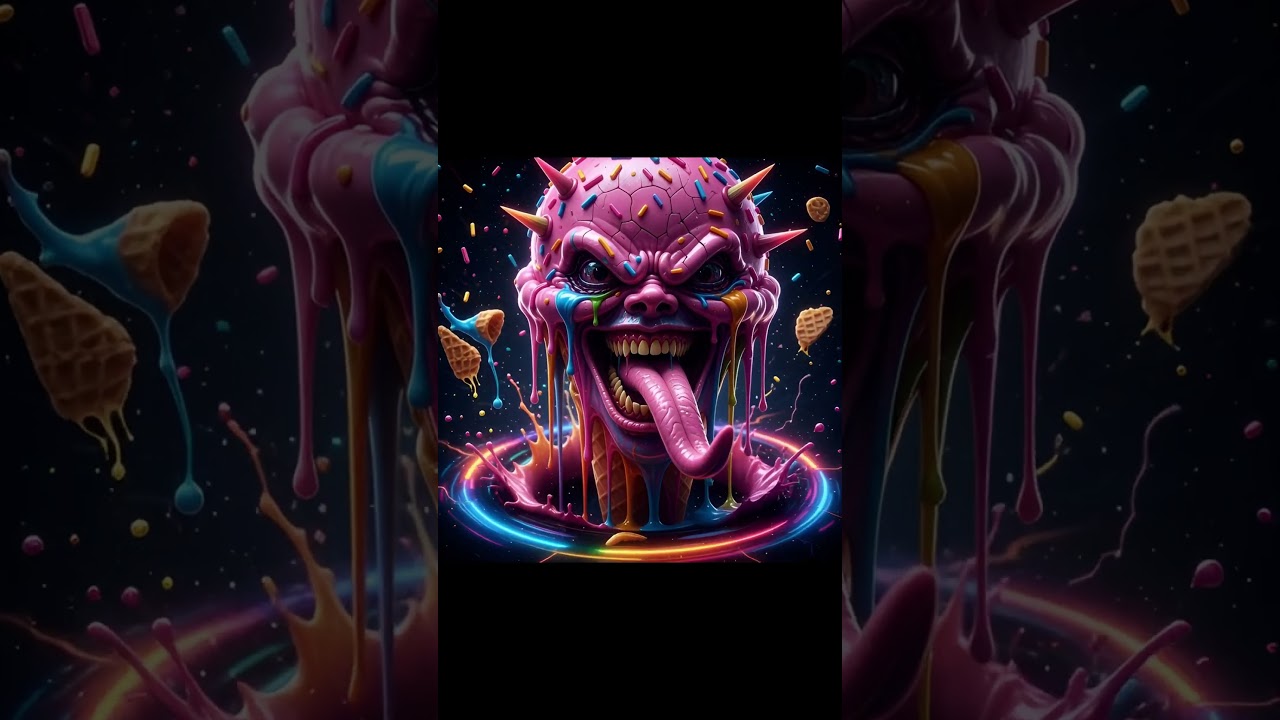 Melting Ice Cream Cone Head