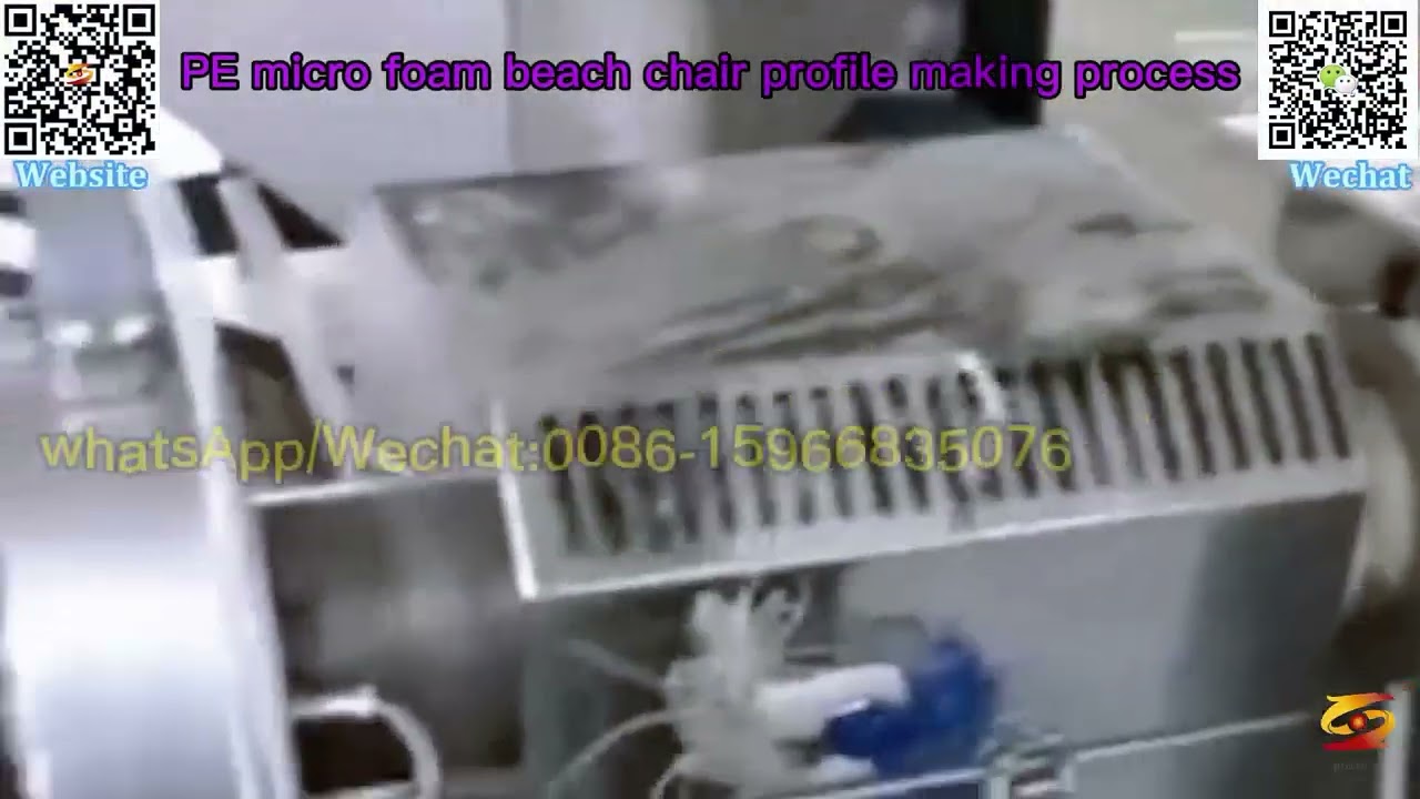 plastic outdoor deck chair production linep|pe micro-foaming beach chair machine