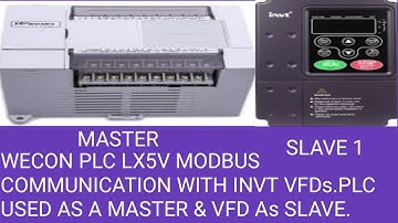 WECON PLC LX5V MODBUS COMMUNICATION(RS485) WITH INVT VFD.