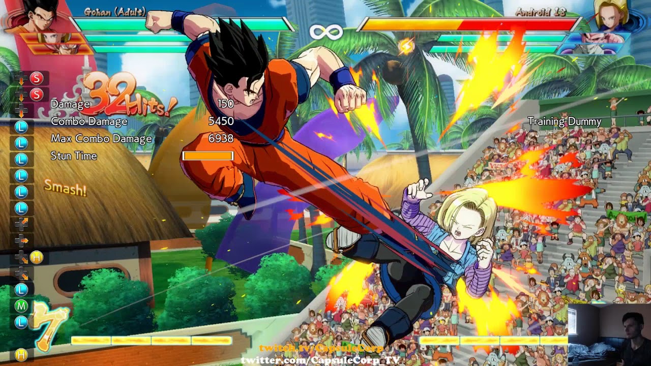 Dragon Ball FighterZ - Gohan corner loops