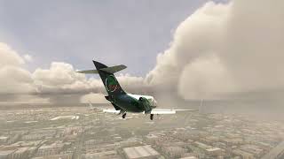 @Dalton-Flightsimclips | RJOO Osaka International, fogy approach RNAV RWY 23 R, Honda Jet HA-420