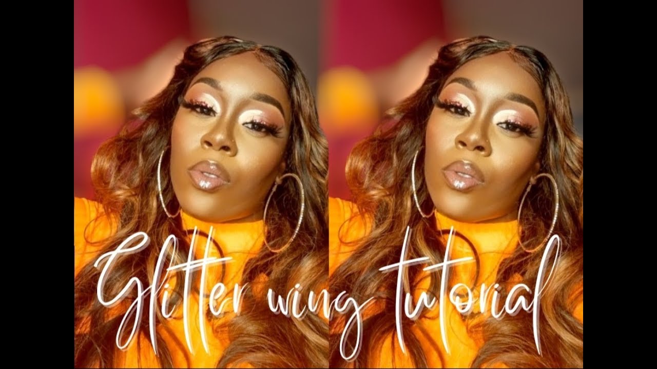 Glitter wing Makeup Tutorial | Merlot Review |Morphe | Dark Skin |
