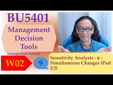 Sensitivity Analysis - 6 - Simultaneous Changes (Part 2/2)