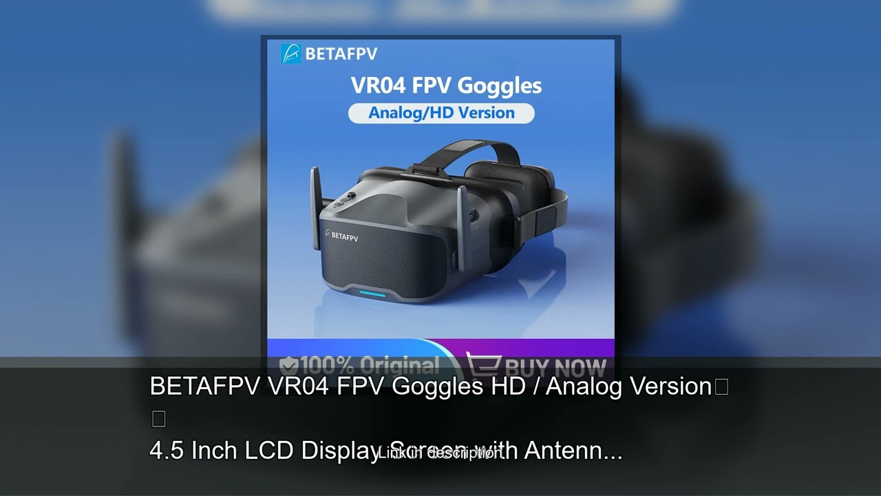 BETAFPV VR04 FPV Goggles HD / Analog Version 4.5 Inch LCD Display Screen with Antenna / Battery