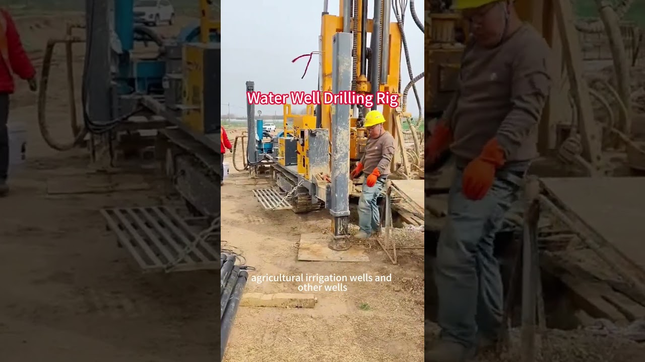 crawler hydraulic diesel underground heavy duty 300m camp supply water well drilling rig