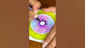 Oddly Satisfying Spirograph Drawing You Can’t Look Away From! 😍✍️ #ひまつぶし #スピログラフ #Art #shorts