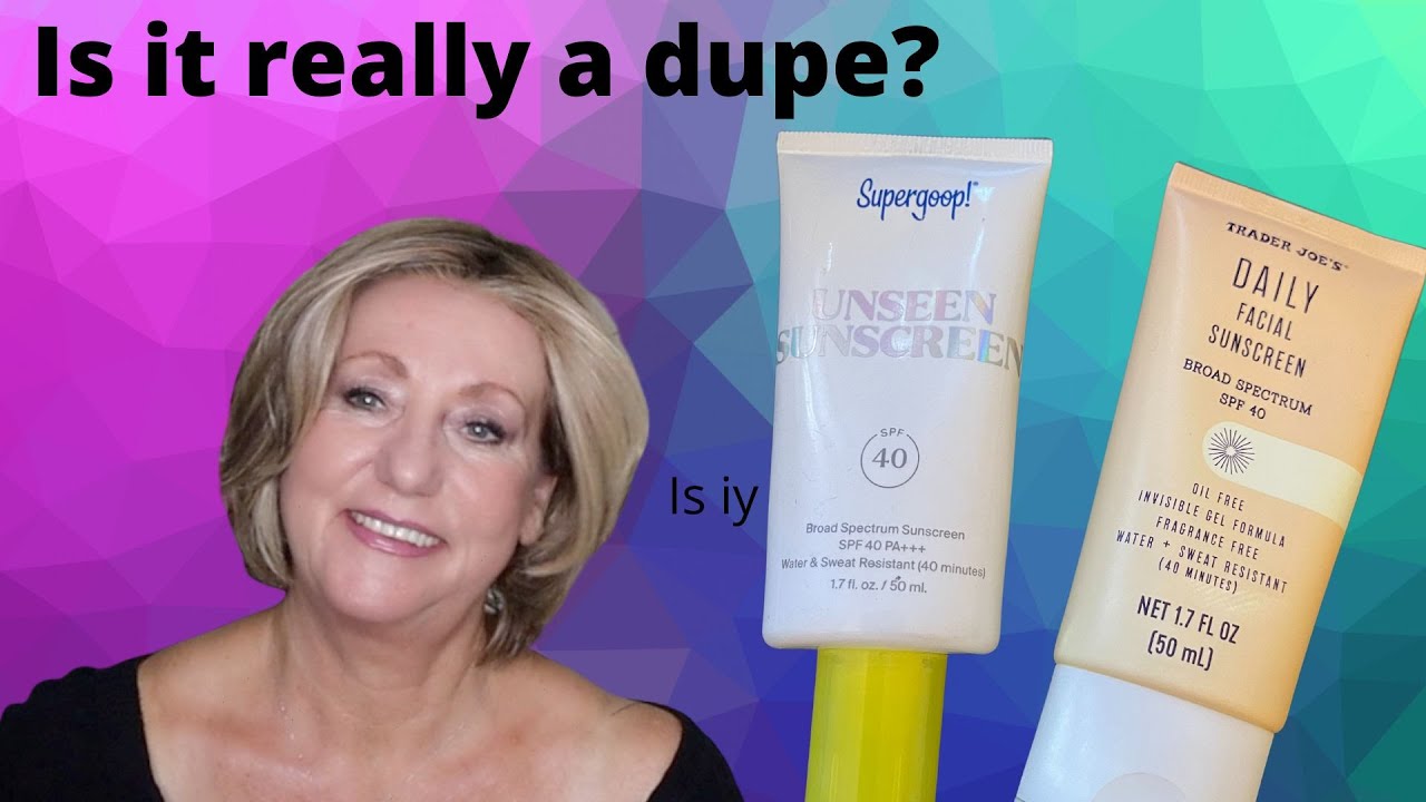 Is TRADER JOE'S SUNSCREEN A DUPE FOR SUPERGOOP UNSEEN | Monika"s Beauty & :Lifestyle