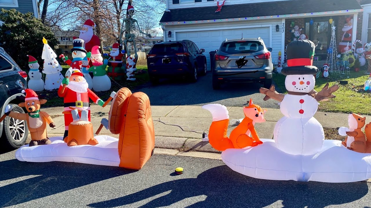 Unboxing New Blow up Animated Inflatables from Bass Pro Shop and Boscov