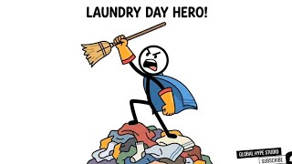 The Laundry Day Hero #Viral #motivational #animation #inspiration