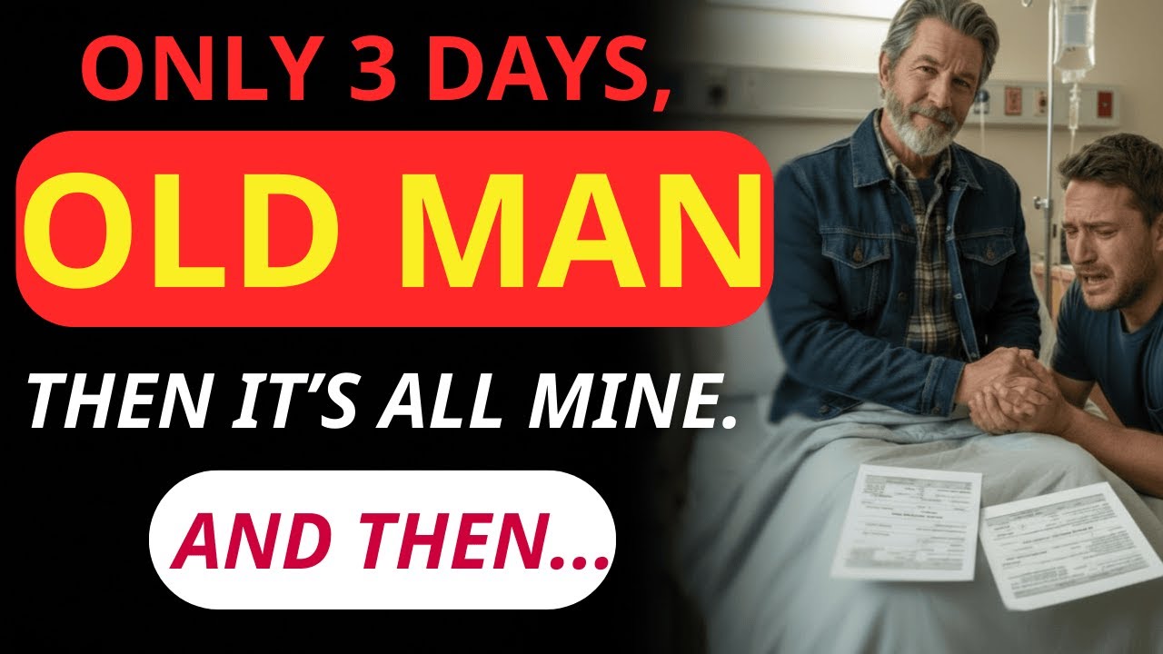 My Son Held My Hand and Whispered “Only 3 Days.” That Was the Moment I Stopped Being His Father