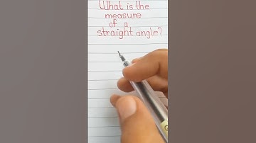 The measure of a straight line angle! #angle #shorts