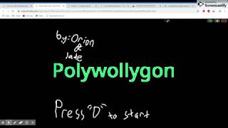 Congressional App challenge entry, by Orion Flynn & Jade Eugenio: Polywollygon screenshot 2